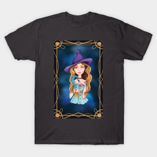 Blonde aquarius witch T-Shirt